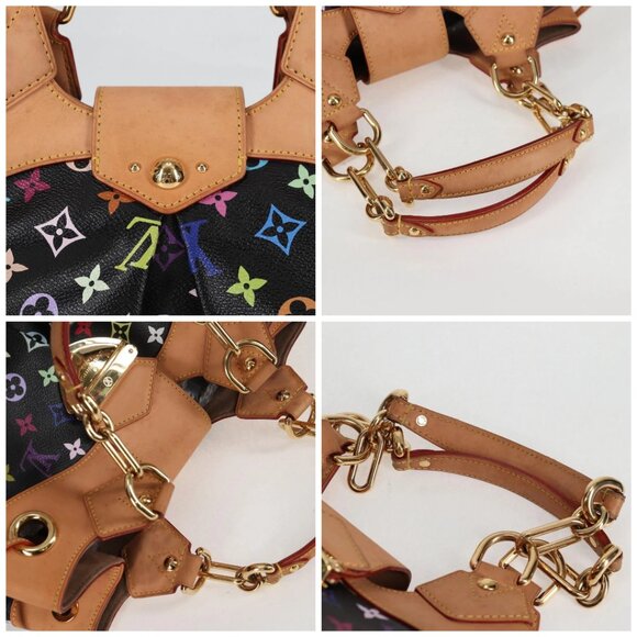 LOUIS VUITTON Monogram Multicolor Ursula Tote Bag Black M40124 LV Auth yk18891V - Picture 16 of 16